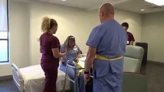 Physical Therapy Transfer Training  How To Transfer From Wheelchair To Bed [upl. by Dwan]