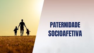 Paternidade socioafetiva [upl. by Eidnarb]