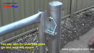 Gate Latch 2 way for round pipe and square [upl. by Giustino268]