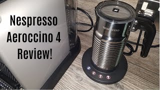 Nespresso Aeroccino 4 Milk Frother Review  Worth upgrading from the Aeroccino 3 [upl. by Ahseined]