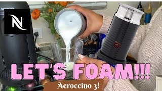 How To Foam Milk With Aeroccino 3 Make Coffee With Foam Tips amp Tricks  Easy Foamed Latte Recipe [upl. by Eneiluj]