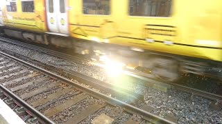 Merseyrail 507 009 making arcs at Birkdale station [upl. by Tadd602]