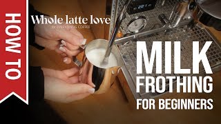 How To Milk Frothing for Beginners 5 Tips [upl. by Noiram426]