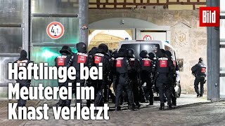 Gefängnismeuterei Polizei stürmt Knast in Thüringen  JVA Untermaßfeld [upl. by Lamoureux852]